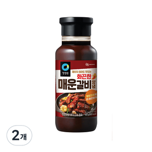 청정원 매운갈비 화끈한 맛 양념, 500g, 2개