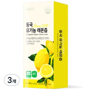 동국헬스케어 유기농 레몬즙 스틱 14p, 280g, 3개