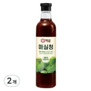 백설 매실청, 1.025kg, 2개