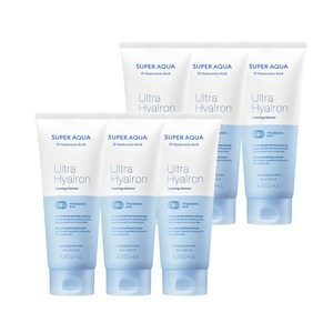 미샤 수퍼 아쿠아 울트라 히알론 클렌징 폼, 200ml, 6개