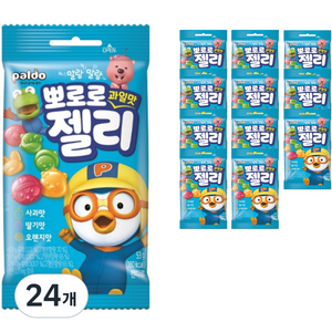 팔도 뽀로로 과일맛 젤리, 53g, 24개