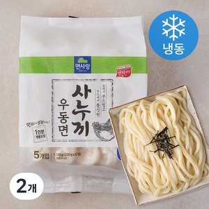 면사랑 사누끼 우동면 5개입 (냉동), 1.15kg, 2개