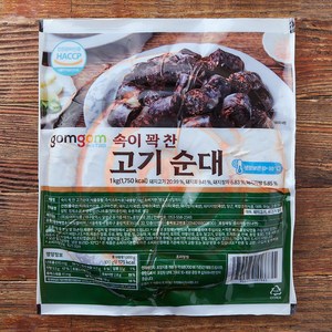 곰곰 속이 꽉 찬 고기 순대, 1kg, 1개