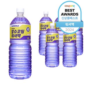 블로웨일 발수코팅 워셔액, 6개, 1.8L