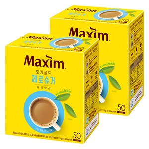 맥심 모카골드 제로슈거 커피믹스, 2개, 50개입, 11.5g