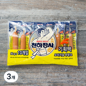 진주햄 천하장사 후랑크, 900g, 3개