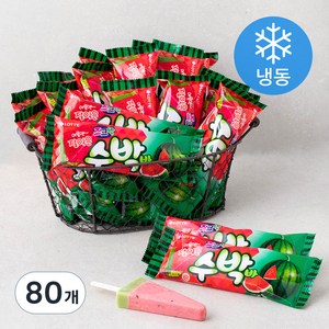 롯데웰푸드 수박바 (냉동), 80ml, 80개