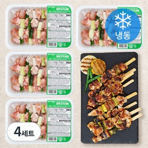 곰곰 국내산 닭으로 만든 파닭꼬치세트 + 곰곰 데리야끼용소스 (냉동), 750g, 4세트