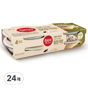 햇반 찰잡곡밥, 210g, 24개