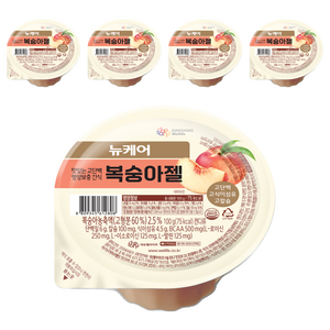 뉴케어 복숭아젤, 100g, 5개