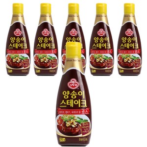 오뚜기 양송이 스테이크 소스, 270g, 6개