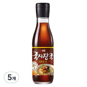 샘표 국시장국 가쓰오국물, 350ml, 5개