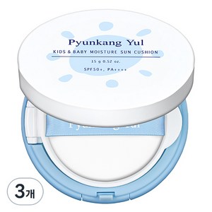 편강율 키즈 앤 베이비 모이스처 선쿠션 SPF50+ PA++++, 15g, 3개