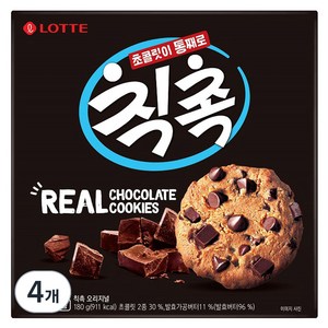 롯데제과 칙촉 오리지날, 180g, 4개