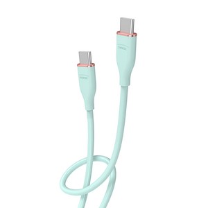 모락 츄잉 60W USB C to C 타입 초고속 충전 케이블, 민트, 1개