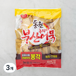 동원에프앤비 추억의 부산어묵 봉각, 1kg, 3개