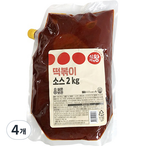 식자재왕 떡볶이소스, 4개, 2kg