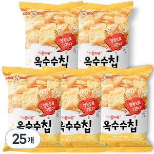 기름제로 옥수수칩 과자, 60g, 25개