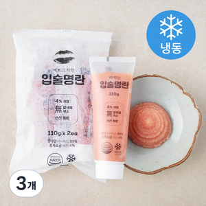 입술명란 짜먹는 명란젓 2개입 (냉동), 220g, 3개