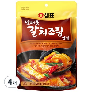 샘표 남대문 갈치조림 양념, 200g, 4개