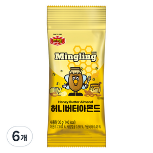 머거본 허니버터 아몬드, 30g, 6개