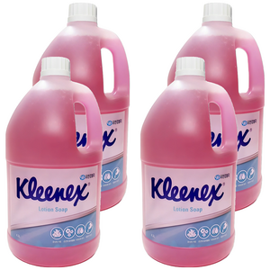 크리넥스 핑크 로션솝 핸드워시 은은한 플로랄향, 4L, 4개