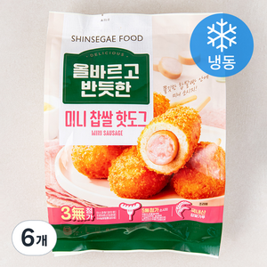 올반 미니찰핫도그 (냉동), 320g, 6개