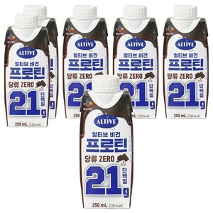 얼티브 비건 프로틴 초코, 250ml, 6개