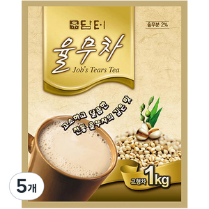 담터 율무차 자판기용, 1kg, 1개입, 5개