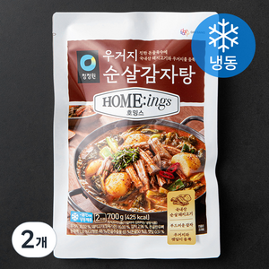 청정원 호밍스 우거지 순살 감자탕 (냉동), 700g, 2개