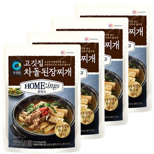 호밍스 고깃집 차돌된장찌개, 450g, 4개