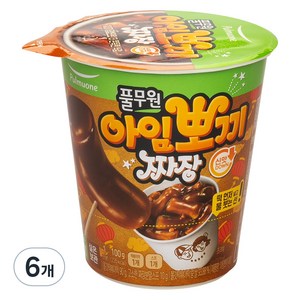 풀무원 아임뽀끼 짜장 떡볶이, 100g, 6개