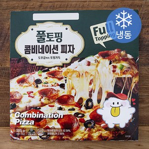 한맥 풀토핑 콤비네이션피자 (냉동), 385g, 1개