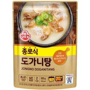 오뚜기 종로식도가니탕, 500g, 4개