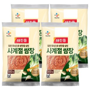 해찬들 사계절쌈장, 300g, 4개