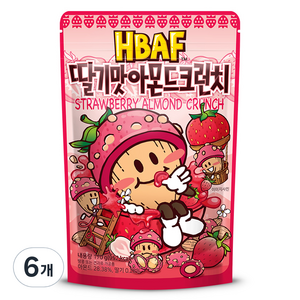 바프 딸기맛 아몬드크런치, 170g, 6개