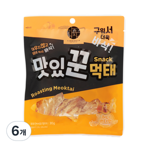 강고집 맛있꾼 먹태 허니버터맛, 30g, 6개