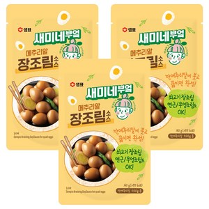 새미네부엌 메추리알 장조림소스, 160g, 3개