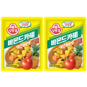 오뚜기 바몬드 카레 골드 약간매운맛 과립형, 100g, 2개