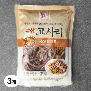 친정엄마 국산 데친고사리, 450g (고형량 150g), 3개