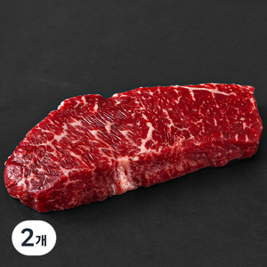 동원 금천한우 1등급 채끝 스테이크용 (냉장), 300g, 2개