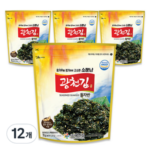 광천김 소문난 광천 돌자반, 70g, 12개