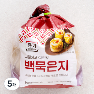 종가 시원하고 깊은 맛 백묵은지, 900g, 5개