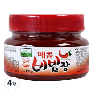 칠갑농산 매콤 비빔장, 450g, 4개