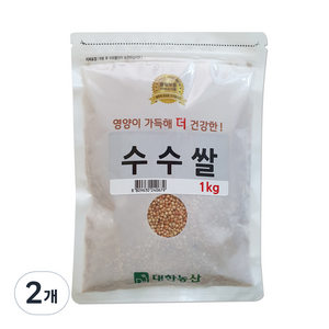 대한농산 수수쌀, 1kg, 2개