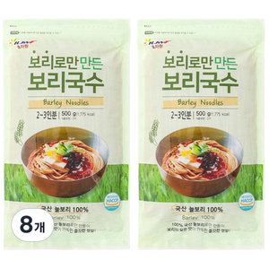 효자원 보리로만 만든 보리국수, 500g, 8개