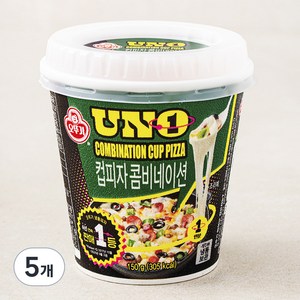 오뚜기 유엔오 컵피자 콤비네이션 (냉동), 150g, 5개