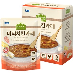 매일유업 상하키친 버터치킨카레, 170g, 3개