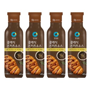 청정원 클래식 돈카츠 소스, 400g, 4개