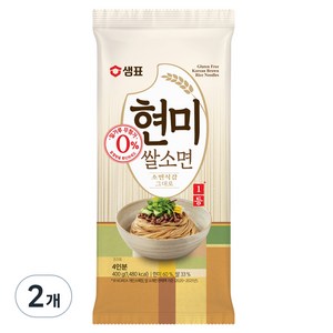 샘표국시 현미쌀소면, 400g, 2개